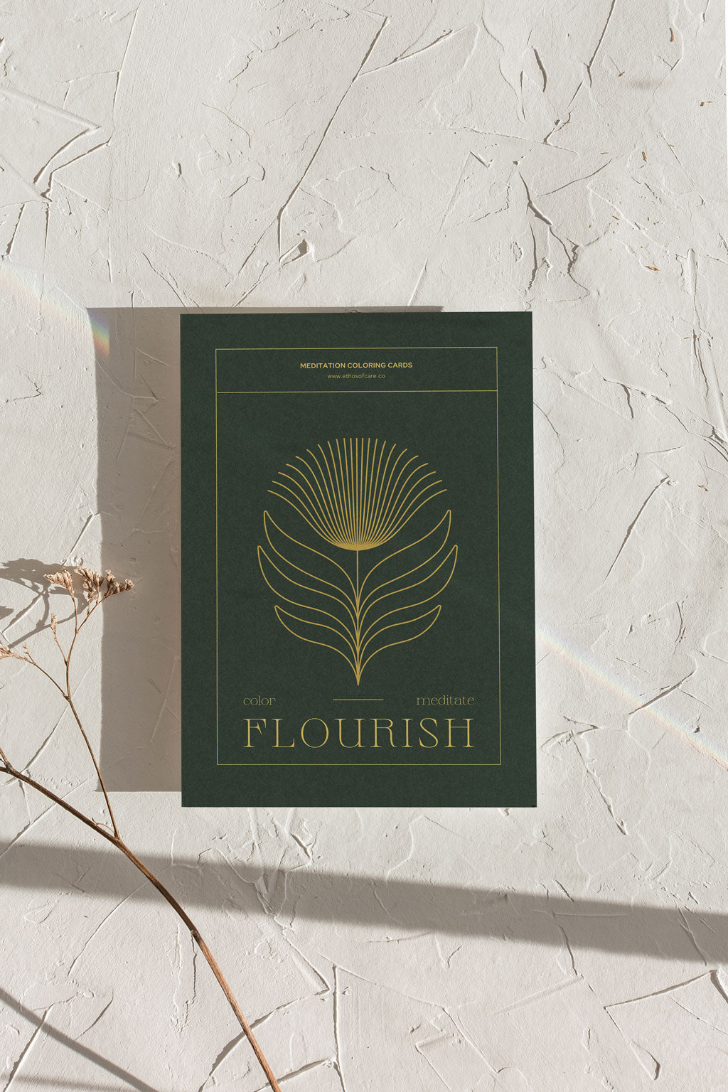 Flourish Meditation Coloring Cards: Patterns